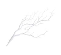 Xuniu Artificielle Plantes Arbre Séché en Plastique Paon Corail Branches De Mariage Décoration Blanc 36cm