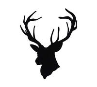 Xuniu Autocollants de Voiture de Mode, Cool Deer Head Vinyl Car Styling Chasse Creative 12x16.5cm