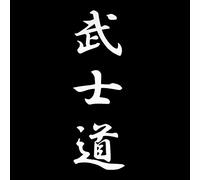 Xuniu Autocollants Tendance pour Voiture, Personnage Japonais Bushido Kanji, décoration de carrosserie