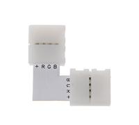 Xuniu Connecteur de Ruban Lumineux à LED de 1 pièce, Luminaire Rapide en Forme de L à 4 Broches, séparateur Rapide de 10 mm, 5050 LED RVB