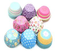 Xuniu Lot de 10 caissettes en papier pour cupcakes et muffins 30 x 50 mm