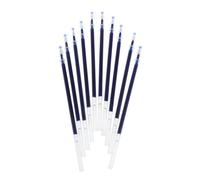 Xuniu Lot de 10 recharges d'encre stylo à bille en gel, rechange pour papeterie, bureau, étudiant, bleu 0,38 mm