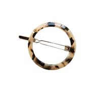 Xuniu Vintage Femmes Pince À Cheveux Géométrique Cercle Bowknot Forme Ambre Tortue Poignées Barrettes