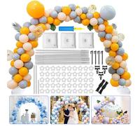 XUNIVERS Arche ballon,Kit d'arche de ballons,Kit d'arche de ballons ajustable et réutilisable pour mariage,avec base à remplir d'eau et bâtons en fibre durable,remise de diplôme et anniversaire