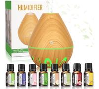 XUNIVERS Diffuseur d'Huiles Essentielles,200ml Humidificateur Ultrasonique Diffuseur Aromathérapie avec 7 Couleurs Lumières LED d'aromathérapie Electrique,pour Chambre, Spa, Yoga, Massage