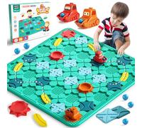 XUNIVERS Jeux logiques de Construction de Routes pour Enfants,57x57CM Puzzle Logical Road Builder,Labyrinthe Jeu de société,Jouets éducatifs Montessori,Cadeaux d'anniversaire pour Les 4-8 Ans