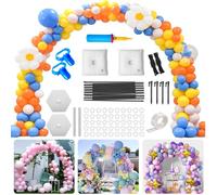 XUNIVERS Kit d'arche de ballons réutilisable,Kit d'arche de ballons ajustable et réutilisable pour mariage,et bâtons en fibre durable pour mariage,remise de diplôme et anniversaire,décorations de Noël