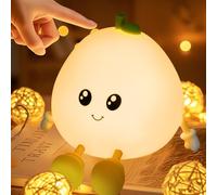 XUNIVERS Veilleuse Enfant Rechargeable Veilleuse Bébé Lampe, 3 Intensités Réglables LED Filles, Silicone Lampe de Chevet Tactile pour Enfants Adulte Chambre Décoration Nouveau-né,Cadeau