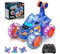 XUNIVERS Voiture Télécommandée Enfant,Voiture RC Tout Terrain,360°Rotation RC Car,Lumières LED,Cadeaux de Noël Enfants,Multi-Terrain Remote RC Car,Jeux Cadeau Garcon 3-10 Ans