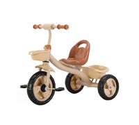 XUNJIE for Kids Tricycle, for 10 Month to 6 Year Old, 3 Wheel Pram, Reclining Backrest, Lightweight, Stylish & Practical (Classic Champagne)