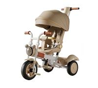 XUNJIE for Kids Tricycle, Robust All Terrain Pushchair, 3 Wheel Pram, Reclining Backrest, Lightweight, Stylish & Practical (Apollo White)