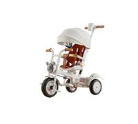 XUNJIE for Kids Tricycle, Robust All Terrain Pushchair, 3 Wheel Pram, Reclining Backrest, Lightweight, Stylish & Practical (Cute Cow Baby)