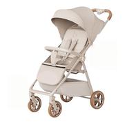 XUNJIE Pour Poussette, Pour Les Bébés De La Naissance À 3 Ans, Ne Pèse Que 5,3 Kg, Pliage Facile Et Compact, Grand Panier De Courses, Ultra-fin Comme Une Carte (Beige,Upgraded version)