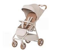 XUNJIE Pour Poussette, Pour Les Bébés De La Naissance À 3 Ans, Ne Pèse Que 5,3 Kg, Pliage Facile Et Compact, Grand Panier De Courses, Ultra-fin Comme Une Carte (Brown,Upgraded version)