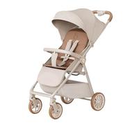 XUNJIE Pour Poussette, Pour Les Bébés De La Naissance À 3 Ans, Ne Pèse Que 5,3 Kg, Pliage Facile Et Compact, Grand Panier De Courses, Ultra-fin Comme Une Carte (Brown,Standard version)