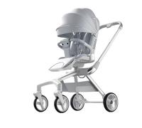 XUNJIE Pour Poussette, Pour Les Enfants De La Naissance À 6 Ans, Pliage Facile Et Compact, Grand Panier De Courses, Légère, Élégante Et Pratique (Night Silver)