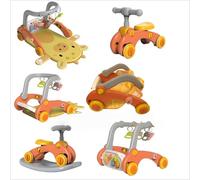 XUNJIE Pour Trotteur, Adapté Aux Bébés De 0 À 3 Ans, Jeu D'activité Amovible 7 En 1, Évolue Avec L'enfant, Du Tableau D'activité Au Trotteur, Avec Des Couleurs Amusantes (Fête en plein air)