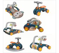 XUNJIE Pour Trotteur, Adapté Aux Bébés De 0 À 3 Ans, Jeu D'activité Amovible 7 En 1, Évolue Avec L'enfant, Du Tableau D'activité Au Trotteur, Avec Des Couleurs Amusantes (Singe)