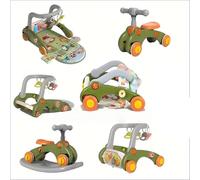 XUNJIE Pour Trotteur, Adapté Aux Bébés De 0 À 3 Ans, Jeu D'activité Amovible 7 En 1, Évolue Avec L'enfant, Du Tableau D'activité Au Trotteur, Avec Des Couleurs Amusantes (Faon)