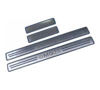 XUNJIE Protecteur De Seuil De Porte pour MG ZS 2017-2022, Bandes De Protection De Seuil De Porte en Acier Inoxydable, Protecteurs De Seuil Résistants Aux Rayures