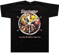 XUNLINLL-Women-s-Rhapsody-of-Fire-Trend-Fashion-Tshirt Black M