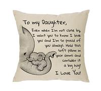 XUNLIZXY Cadeau pour Fille de la Part de Maman et Papa - Even When I'm Not Close by I Want You to Know I Love You and I Am So Proud of You - Cadeau de Rappel pour Femme, Fille, Anniversaire, Noël