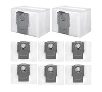 XUNNIU 8 Sacs de Poudre de Rechange pour Roborock S8+/ S8 Pro Ultra/ S7 MaxV Ultra/ Q5 Pro+/ Q5 Max+/Q7 Max+/ Q8 Max+, Q10 X5+/S5+, Q7 M5+/L5+ Robot Aspirateur, Sacs de Rechange de 3 L