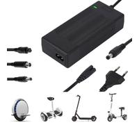 XUNNIU Chargeur Trotinette Electrique, 42V 2A Universel Chargeur avec 3 Connecteurs, Batterie au Lithium 36V, Chargeurs pour Hoverboard, Planche à Dérive, Monocycle, Scooter Électrique Xiaomi/Ninebot