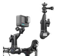 XUNNIU Support de caméra Moto/Vélo pour GoPro Hero 13/12/11,Support Camera 360 Moto avec vis 1/4 Pouce, Compatible avec Insta360 X6/X5, avec rotule rotative à 360°, pour DJI Osmo 360 Action 6 5 Pro