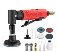XUNTOP 1/4'' Meuleuse d'Angle Droite à Air 20000RPM Gravure Pneumatique Disqueuse Pneumatique Robuste 90°avec Pinces 1/4" et 1/8" pour Meulage Découpe Polissage Réparation de Soudure Ébavurage