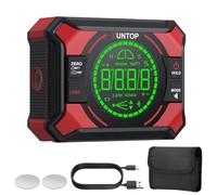 XUNTOP Inclinomètre Laser Numérique Magnétique - Niveau Digital avec 2 Laser Horizontale Verticale et Alarme Sonore - Outil de Mesure d’Angle Rechargeable USB-C pour Menuiserie Construction Bricolage