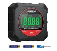 XUNTOP Inclinomètre Numérique Tactile LCD - Niveau Digital Magnétique Haute Précision 0.05° avec Écran Sensible au Toucher, Fonction ZERO et Mesure Relative, pour Menuiserie, Bricolage, Construction