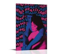 Xunurrus Poster décoratif sur toile « Tv Girl Who Really Cares » - Impression d'art moderne pour chambre à coucher - 60 x 90 cm