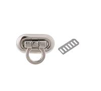 XUNXI Serrure de Sac, Nouveau Fermoir en métal Turn Lock Twist Lock pour Bricolage Sac à Main Artisanat Sac Sac à Main matériel Argent