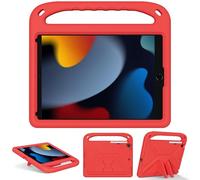 XunyLyee Coque Enfant pour iPad 9ème/ 8ème/ 7ème Génération | iPad 10,2 Pouces 2021/ 2020/ 2019 Housse antichoc pour tablette enfant, Rouge