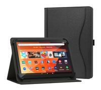 XunyLyee Universal 10 10.1" Tablette Coque pour Android 16 15 Tablette 11 Pouces Housse, Support de Visionnage Multi-Angles avec Poche pour Tablette 9.6-11 Pouces, Noir