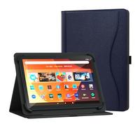 XunyLyee Universal 10 10.1" Tablette Coque pour Android 16 15 Tablette 11 Pouces Housse, Support de Visionnage Multi-Angles avec Poche pour Tablette 9.6-11 Pouces, Bleu Foncé