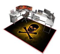 XunZheng 100 x 140 cm Tapis de Protection de Sol for sols durs - Tapis Chaise de Bureau Gaming,Tapis Chaise de Bureau - Tapis de Sol Gamer Tapis Protège-Sol pour Chaise de Bureau