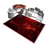 XunZheng 120 x 140 cm Tapis de Protection de Sol for sols durs - Tapis Chaise de Bureau Gaming,Tapis Chaise de Bureau - Tapis de Sol Gamer Tapis Protège-Sol pour Chaise de Bureau