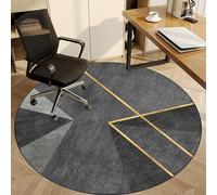 XunZheng Tapis Chaise Gaming Antidérapant, Tapis de Chaise Bureau, Tapis de Protection de Sol pour sols durs, Ronde Tapis pour Fauteuil, Silencieux Tapis de Sol Bureau 90 cm