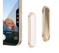 Xunzii 2 Films de Protection pour Boutons de Commande D'appareil Photo pour iPhone 17/17 Air/17 Pro/17 Pro Max en Verre Trempé, Anti-Rayures, Ultra-Fin, Compatible avec Toutes Les Coques,Désert+Blanc