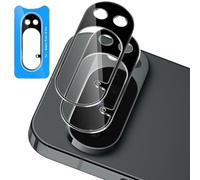 Xunzii 2 Pièces Protection Objectif Caméra Arrière pour Google Pixel 10 Pro [Noir], 9H Dureté Anti-Rayures Verre Trempé Caméra Film avec Une Aide Au Positionnement pour l'installation, Sans Bulles