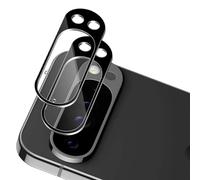 Xunzii 2 Pièces Protection Objectif Caméra Arrière pour Google Pixel 10 Pro XL [Noir], 9H Dureté Anti-Rayures Verre Trempé Caméra Film avec Une Aide Au Positionnement pour l'installation, Sans Bulles