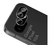 Xunzii 2 Pièces Protection Objectif Caméra Arrière pour Google Pixel 10A 5G - [Noir], 9H Dureté Ultra Résistant Anti-Rayures Verre Trempé Caméra Film, Ultra HD Sans Bulles Vitre Protecteur