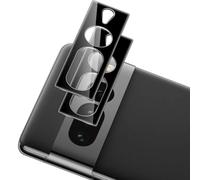 Xunzii 2 Pièces Protection Objectif Caméra Arrière pour Google Pixel 7 Pro [Noir], 9H Dureté Ultra Résistant Anti-Rayures Verre Trempé Caméra Film, HD Sans Bulles Vitre Protecteur