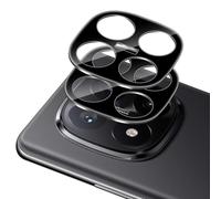 Xunzii 2 Pièces Protection Objectif Caméra Arrière pour Xiaomi Redmi Note 14 Pro Plus 5G/ 14 Pro+ [Noir], 9H Dureté Ultra Résistant Anti-Rayures Verre Trempé Caméra Film, Sans Bulles Vitre Protecteur