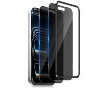 Xunzii 2 Pièces Verre Trempé Anti-Espion pour iPhone 17 Pro 6.3", Dureté 9H Couverture Complète Film Protection écran de Confidentialité avec Outil d'Installation Facile, Anti-Spy Privacy Protecteur