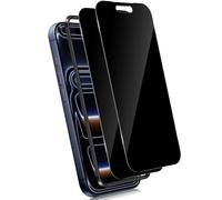 Xunzii 2 Pièces Verre Trempé Anti-Espion pour iPhone 17 Pro Max 6.9", 9H Couverture Complète Film Protection écran de Confidentialité avec Outil d'Installation Facile, Anti-Spy Privacy Protecteur