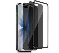 Xunzii 2 Piezas Protector de Pantalla de Privacidad para iPhone 17 6.3", Cristal Vidrio Templado Antiespia con Marco de Instalación Fácil de Privacidad 28 Grados, Top 9H+ Cristal Templado Antiespia