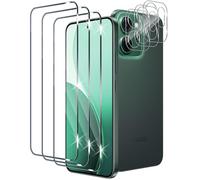 Xunzii 3 Pièces Verre Trempé pour OPPO Reno 14F/14 FS/14 F S avec 3 Pièces Caméra Arrière Protecteur, Dureté 9H Film Protection écran en sans Bulles, Ultra HD Film Vitre Trempé